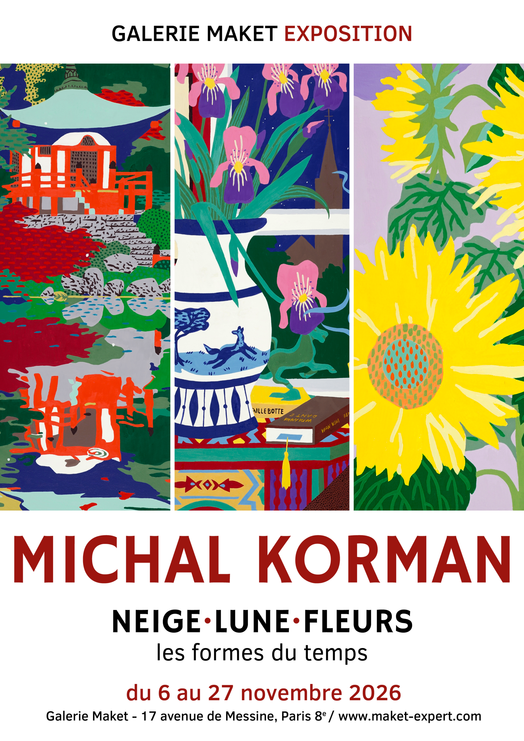 MICHAL KORMAN — NEIGE·LUNE·FLEURS : LES FORMES DU TEMPS